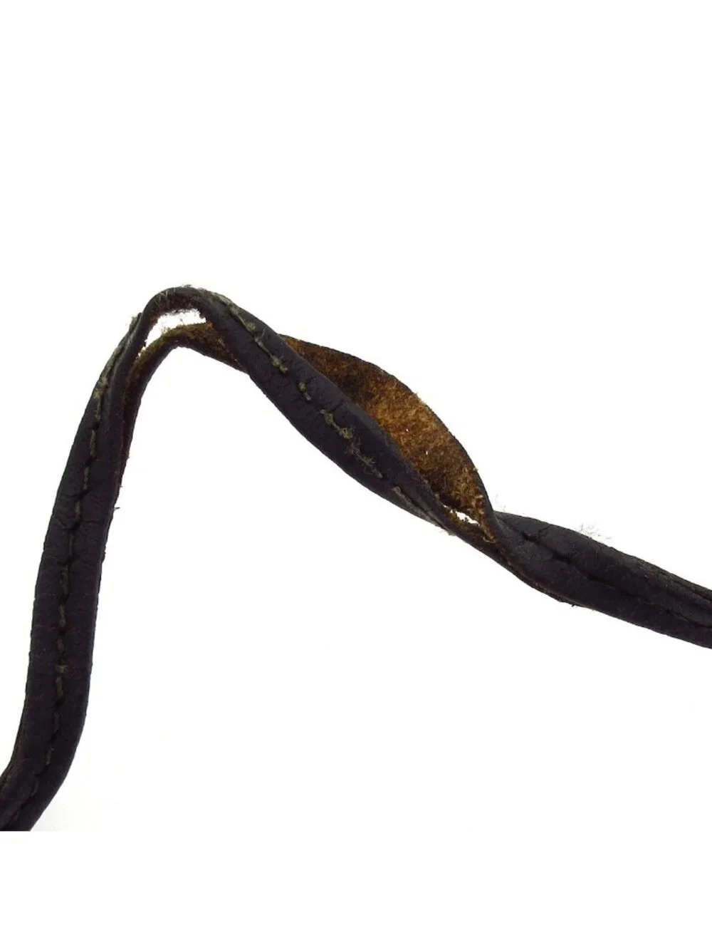Hermes Necklace Clochette Leather Black